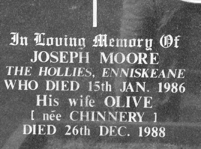 Moore, Joseph and Olive (nee Chinnery), The Hollies, Enniskeane (COI).jpg 202.4K